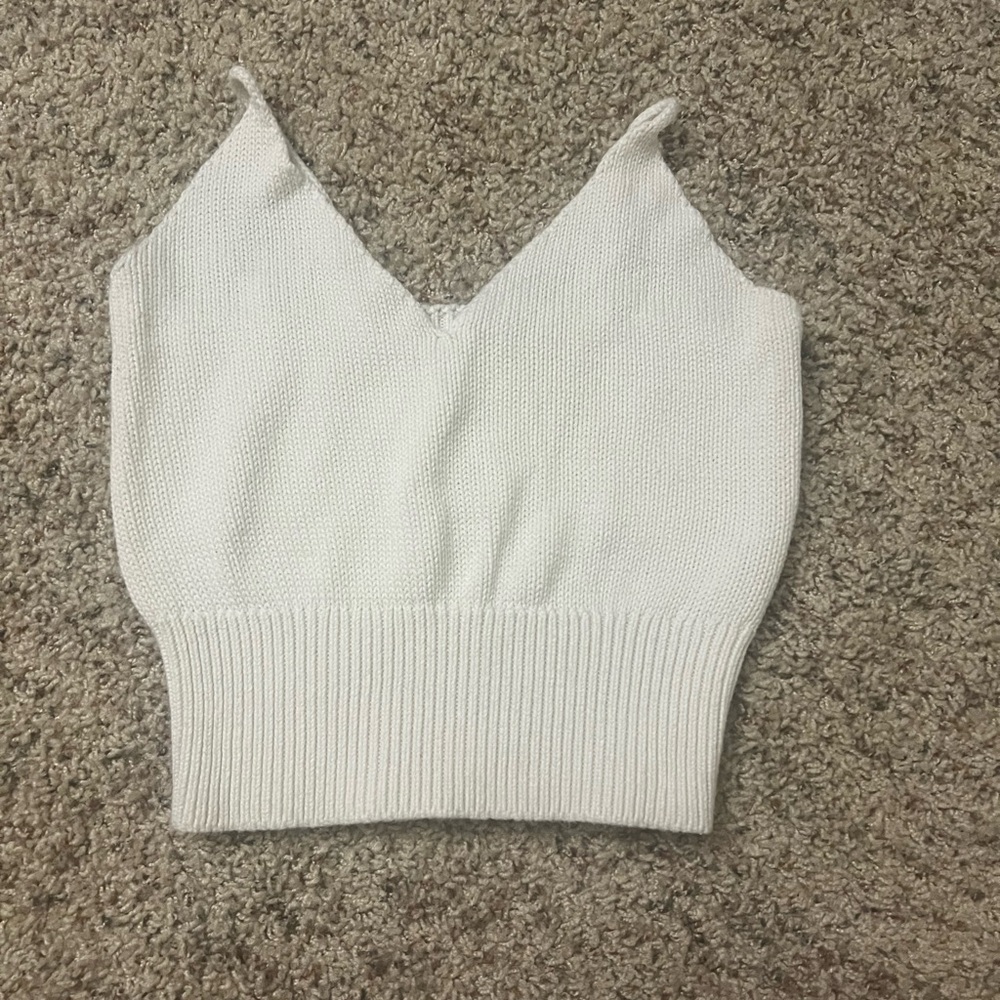 Brandy Melville White Crop Top